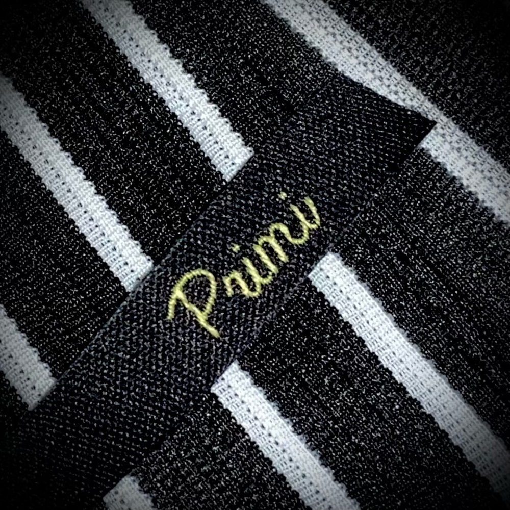 Black and White Striped Pleated Mini Skirt - Picture 5 of 6